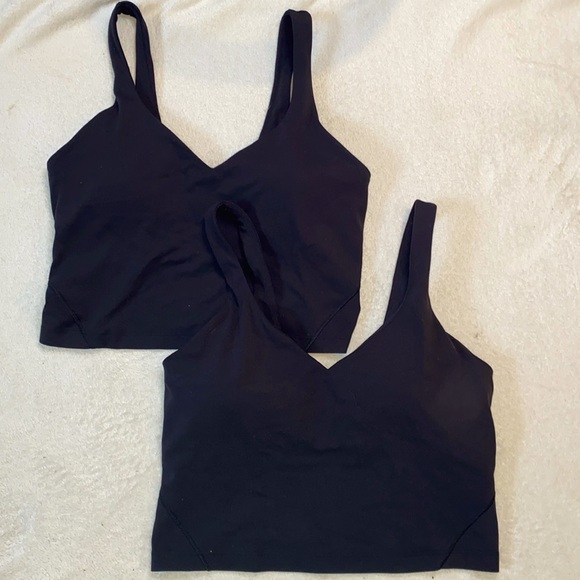 Lululemon Align V-Neck Bra black side 8 EUC - Picture 3 of 14